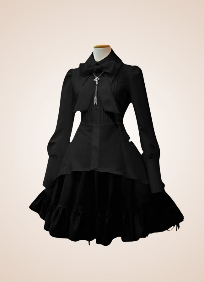 Victorian Gothic Lolita Dress Black / 4XL victorian-gothic-lolita-dress-black