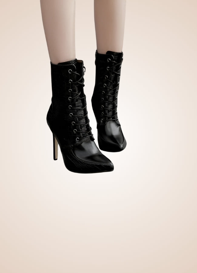 Victorian Lace Boots Black / 12.5 victorian-lace-boots-black