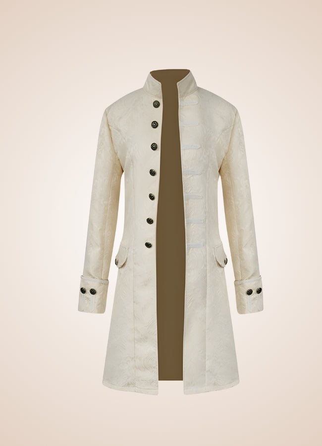 Victorian Steampunk Coat White / 2XL victorian-steampunk-coat-white