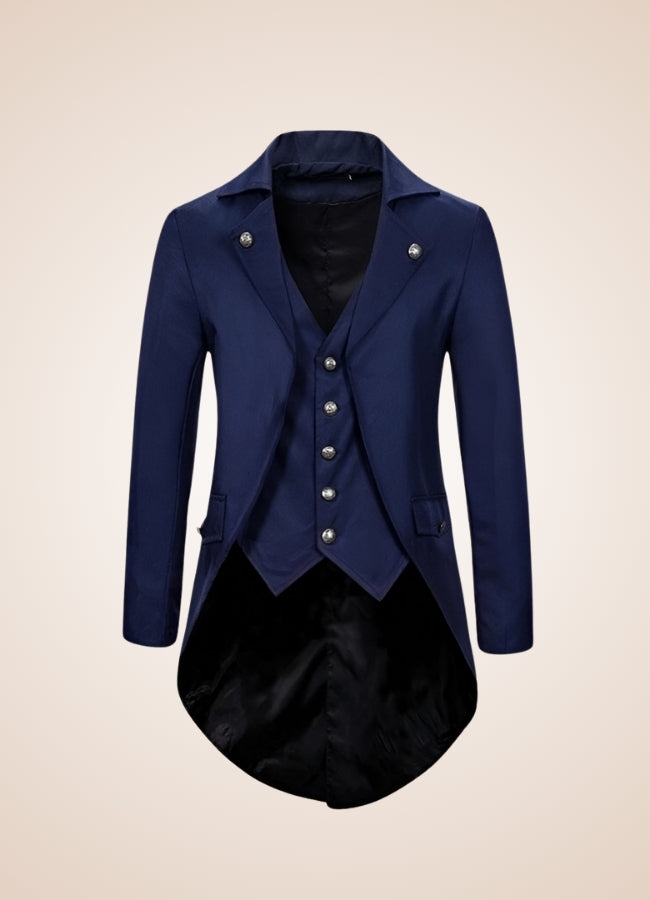 Victorian Steampunk Jacket Navy Blue / XL victorian-steampunk-jacket-navy-blue