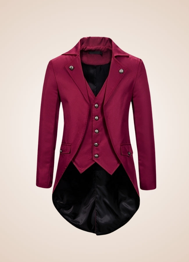 Victorian Steampunk Jacket Red / XL victorian-steampunk-jacket-red