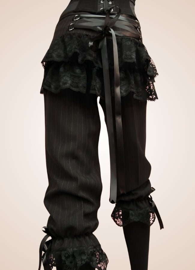 Victorian Style Steampunk Pants Black / XL victorian-style-steampunk-pants-black