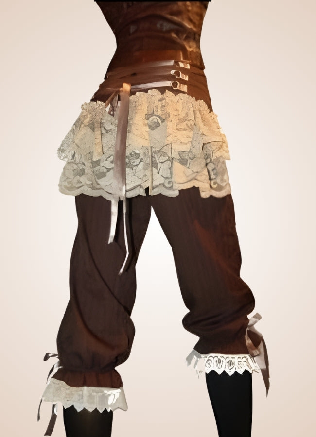 Victorian Style Steampunk Pants Brown / XL victorian-style-steampunk-pants-brown