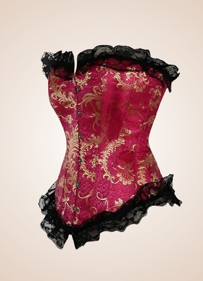 Victorian Vintage Bustier Red / 4XL victorian-vintage-bustier-red