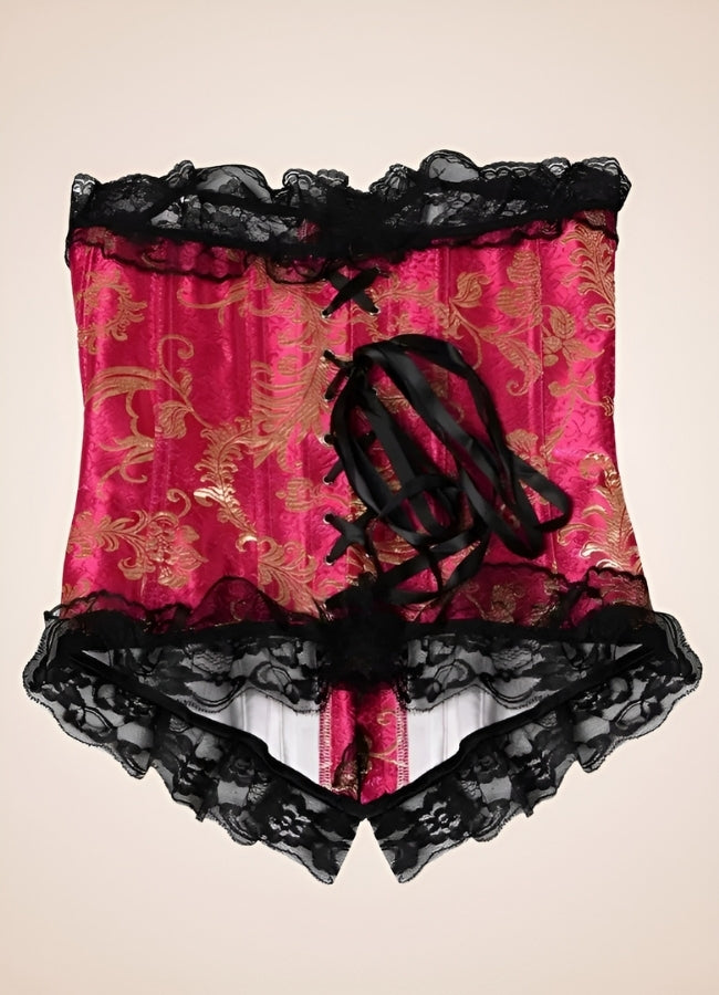 Victorian Vintage Bustier Red / 4XL victorian-vintage-bustier-red