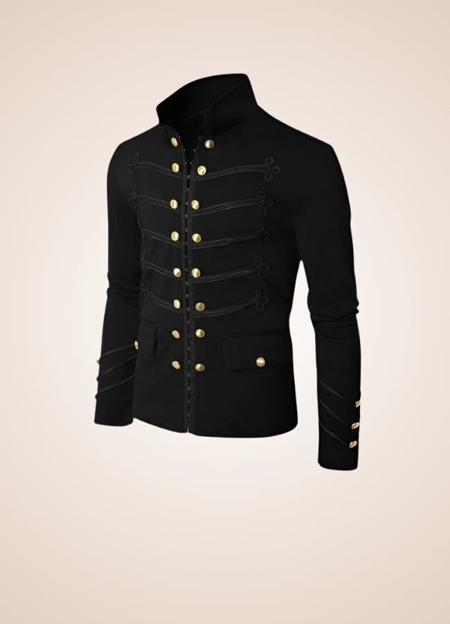Vintage Gothic Military Jacket Black / 4XL vintage-gothic-military-jacket-black