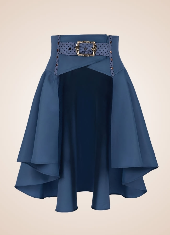 Vintage Steampunk Skirt Blue / XL vintage-steampunk-skirt-blue