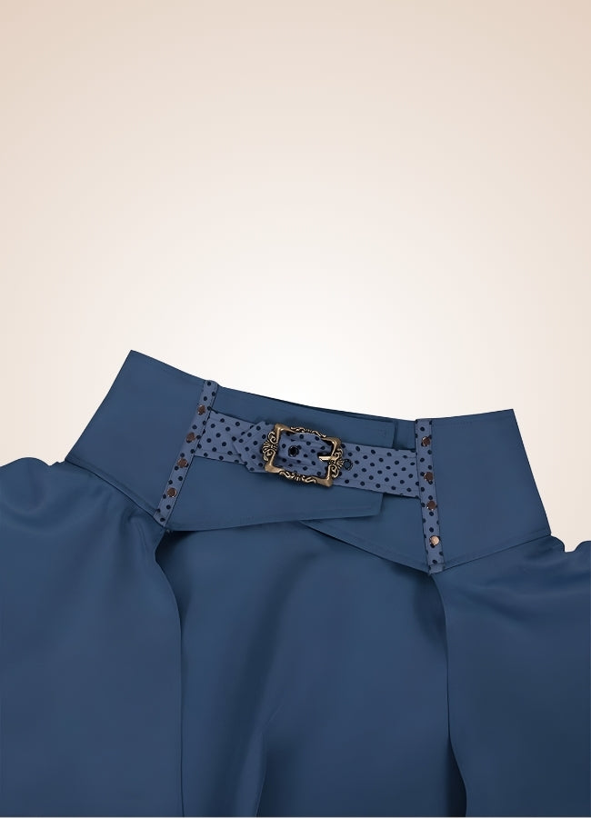 Vintage Steampunk Skirt Blue / XL vintage-steampunk-skirt-blue