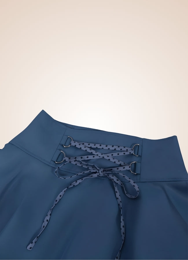 Vintage Steampunk Skirt Blue / XL vintage-steampunk-skirt-blue