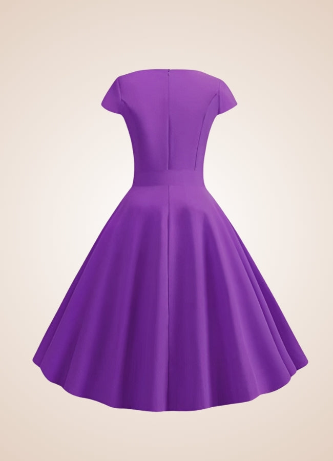 Violet Bowknot Summer Dress Purple / XL violet-bowknot-summer-dress-purple