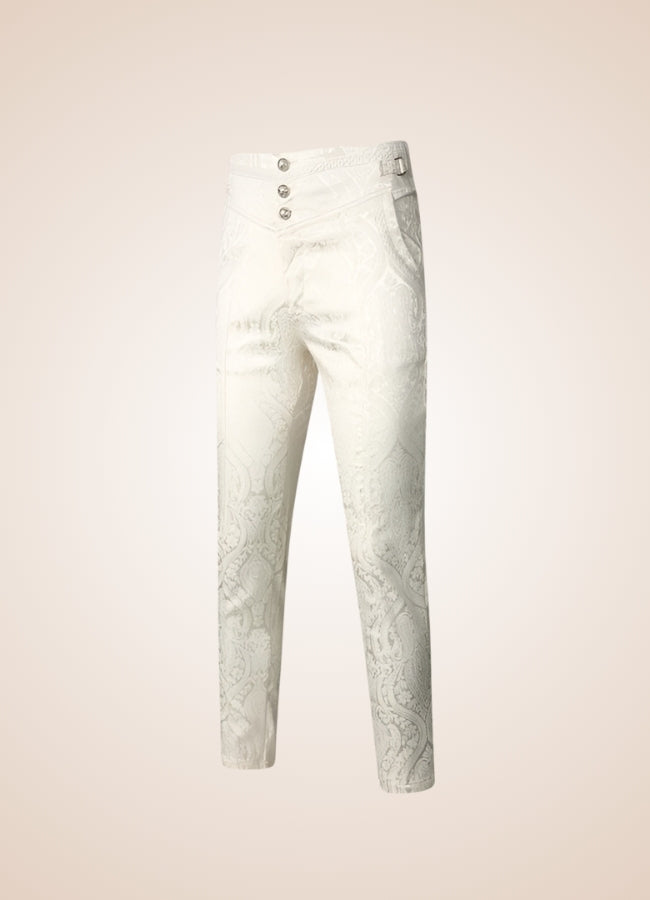 White Steampunk Pants White / 4XL white-steampunk-pants-white