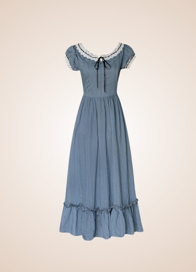 Woman's Blue Medieval Chemise Haze Blue / L womans-blue-medieval-chemise-haze-blue