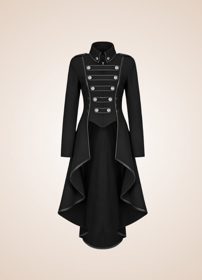 Woman's Gothic Tailcoat Black / 2XL womans-gothic-tailcoat-black