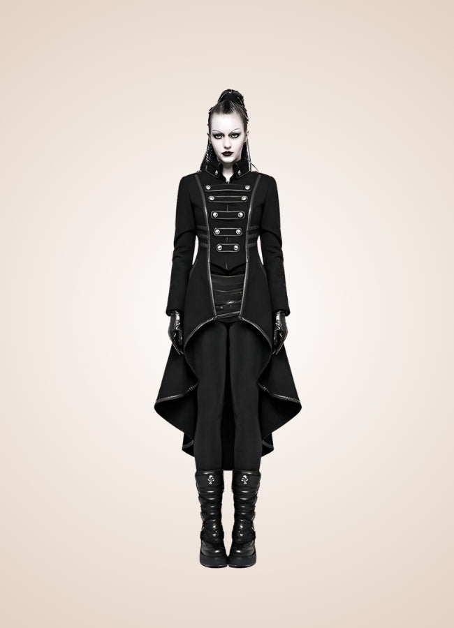 Woman's Gothic Tailcoat Black / 2XL womans-gothic-tailcoat-black