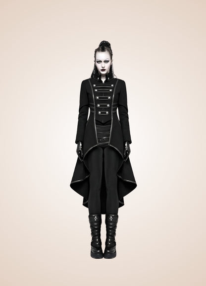 Woman's Gothic Tailcoat Black / 2XL womans-gothic-tailcoat-black