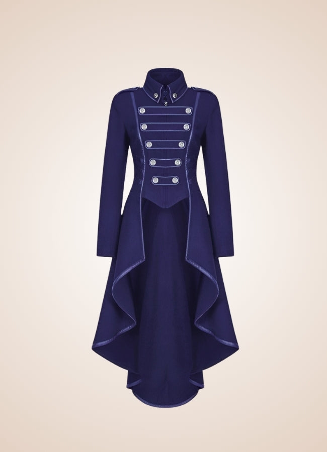 Woman's Gothic Tailcoat Blue / 2XL womans-gothic-tailcoat-blue