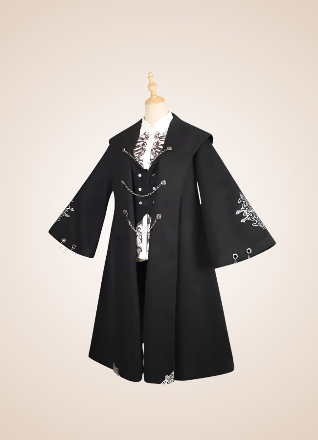 Women's Gothic Lolita Coat Black / M womens-gothic-lolita-coat-black