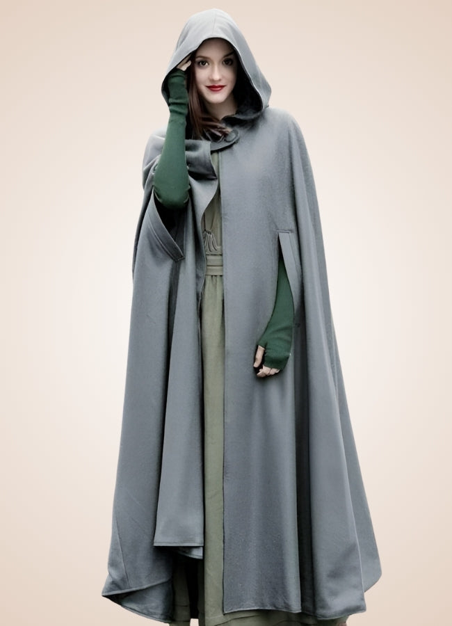 Women's Gothic Victorian Hooded Cape Gray / L womens-gothic-victorian-hooded-cape-gray