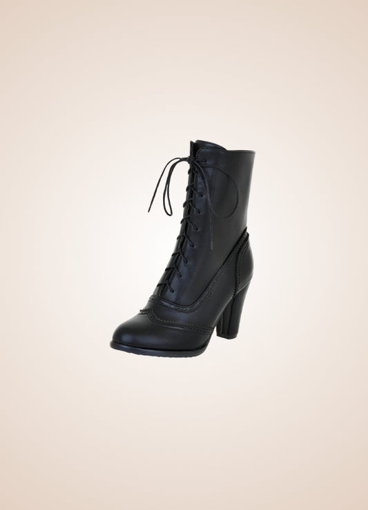 Women's Leather Ankle Boots Black / 12.5 womens-leather-ankle-boots-black