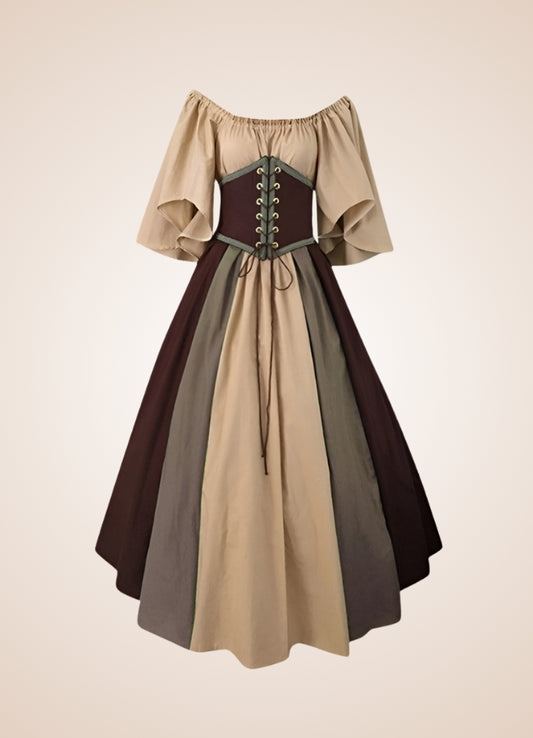 Women's Medieval Dress Dark Brown / 5XL womens-medieval-dress-dark-brown