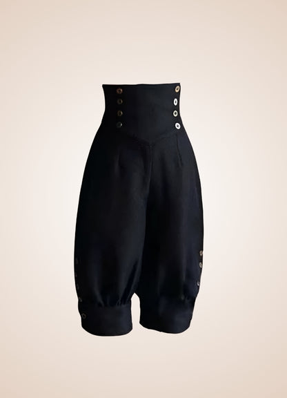Women's Pirate Pants Black / L womens-pirate-pants-black