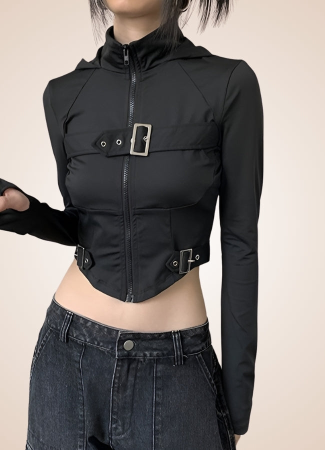 Women's Steampunk Jacket Black / L womens-steampunk-jacket-black