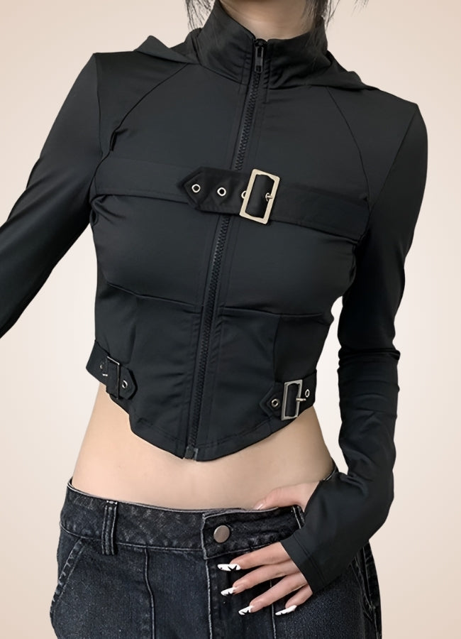 Women's Steampunk Jacket Black / L womens-steampunk-jacket-black