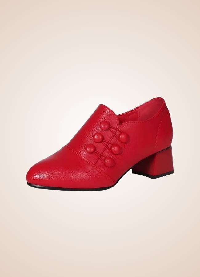 Women's Steampunk Medieval Shoes Red / 12.5 womens-steampunk-medieval-shoes-red