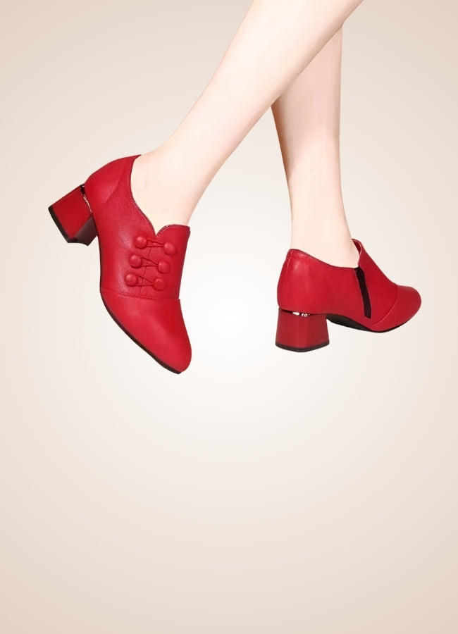 Women's Steampunk Medieval Shoes Red / 12.5 womens-steampunk-medieval-shoes-red