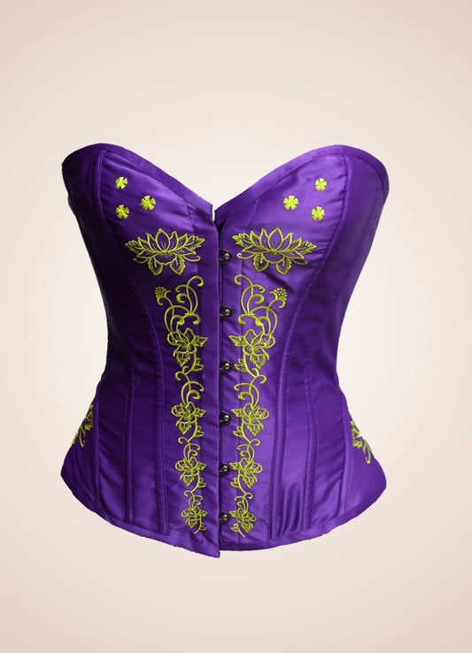 Women's Steampunk Purple Corset Purple / XL womens-steampunk-purple-corset-purple