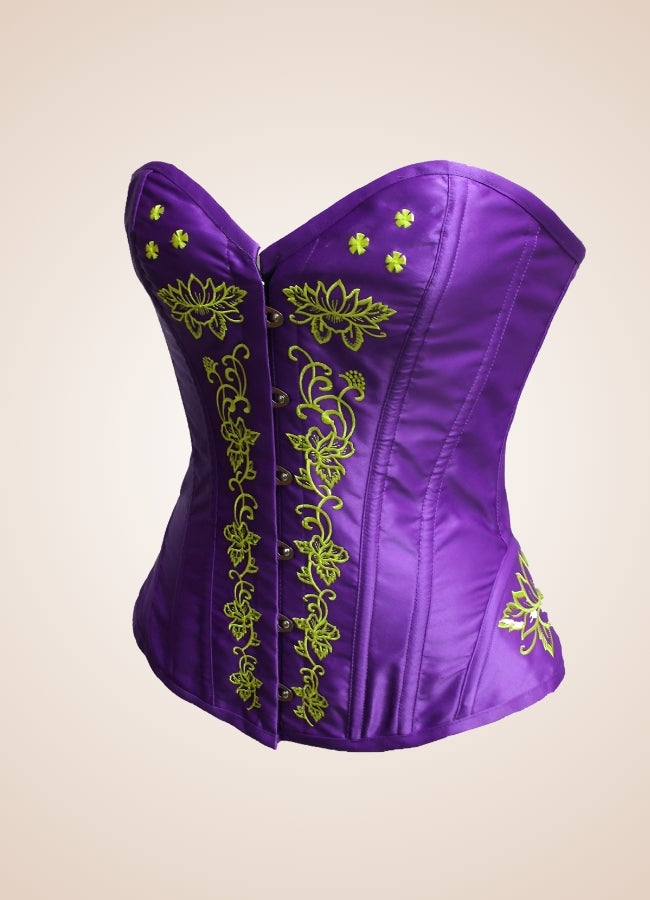 Women's Steampunk Purple Corset Purple / XL womens-steampunk-purple-corset-purple