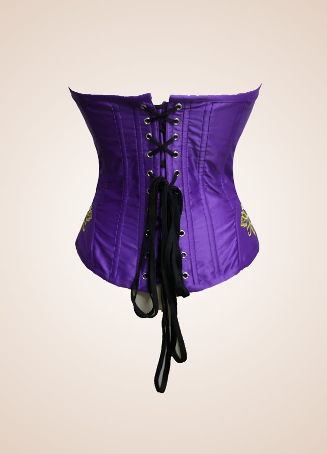 Women's Steampunk Purple Corset Purple / XL womens-steampunk-purple-corset-purple