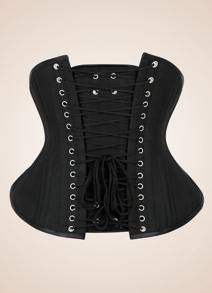 Women's Steel Bone Steampunk Bustier Black / 2XS womens-steel-bone-steampunk-bustier-black