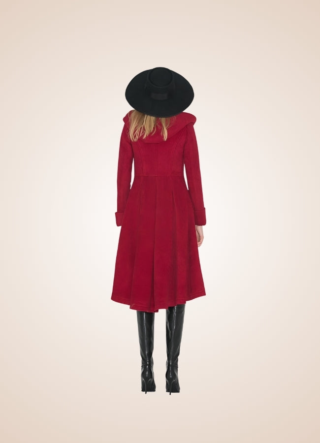 Women's Victorian Hooded Coat Red / XL womens-victorian-hooded-coat-red